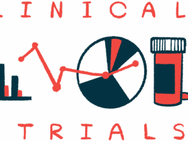 A bar graph, a pie chart, and a prescription medicine bottle are shown sandwiched between the words 