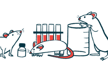 An illustration of mice among lab equipment.