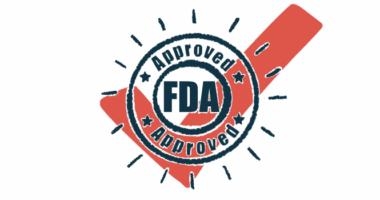 A checkmark overlays a shining seal marked 