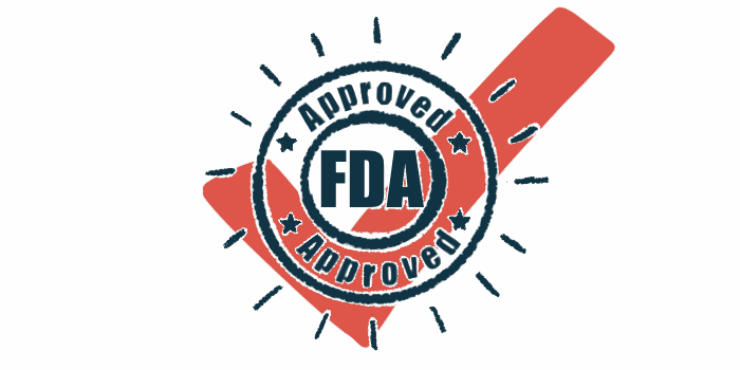 A checkmark overlays a shining seal marked 