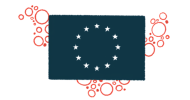 An EU flag is shown on top of bubbles.