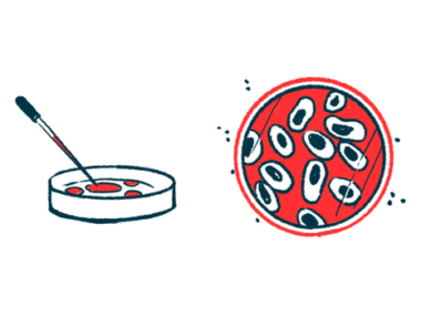 An eyedropper and a petri dish, with an aerial view of the petri dish showing growing cells.